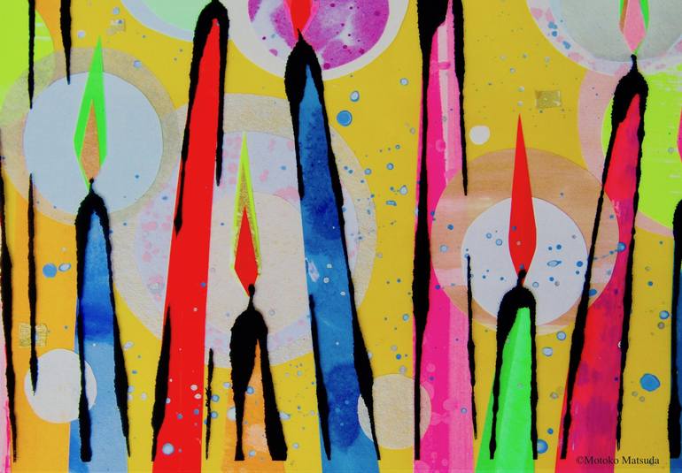Original Other Light Collage by Motoko Matsuda