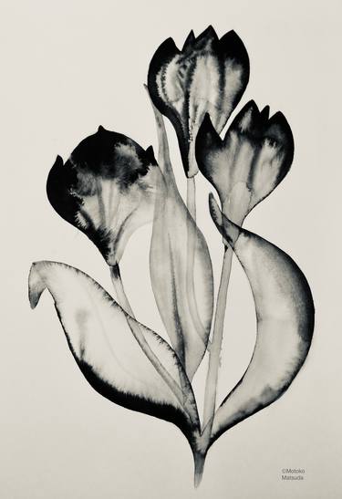 Print of Floral Drawings by Motoko Matsuda