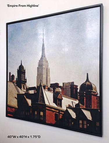 Empire From Highline Photo Encaustic - Limited Edition of 25 thumb