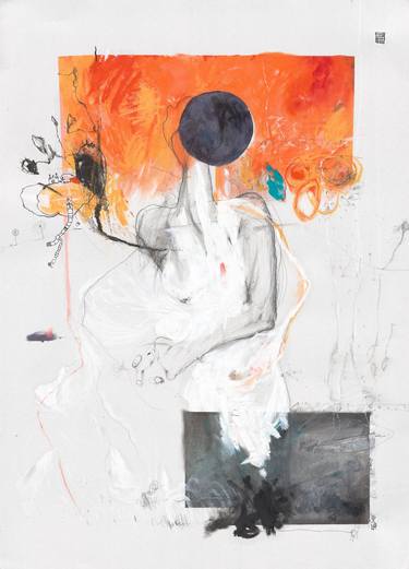 Original Figurative Abstract Collage by Kasia Slania