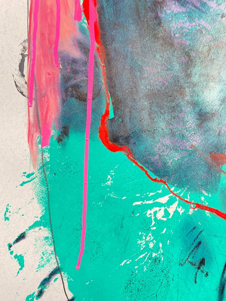 Original Abstract Expressionism Abstract Painting by Kasia Slania