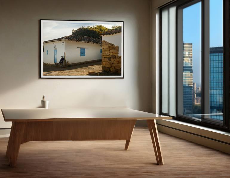 Original Symbolism Landscape Mixed Media by Andres Galan