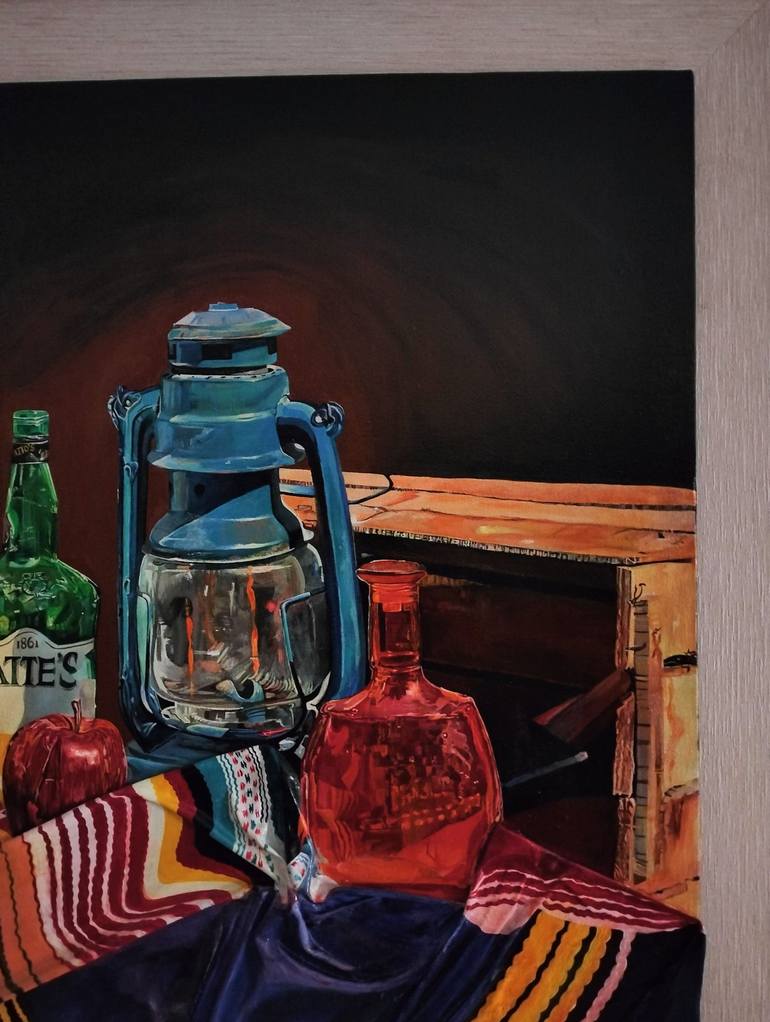 Original Realism Still Life Mixed Media by Eesha Adil