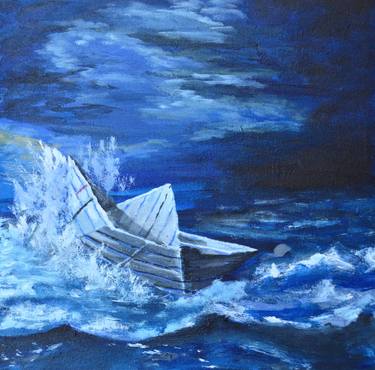Original Realism Boat Paintings by Juveriah Khan