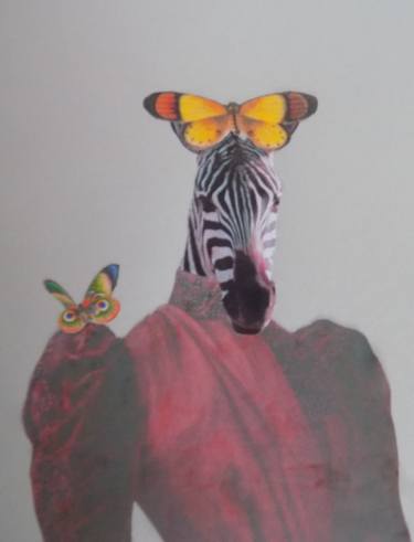 Print of Fine Art Animal Collage by Pauline Devlin