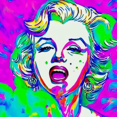 Original Pop Art Celebrity Paintings by Lucy Beachhouse