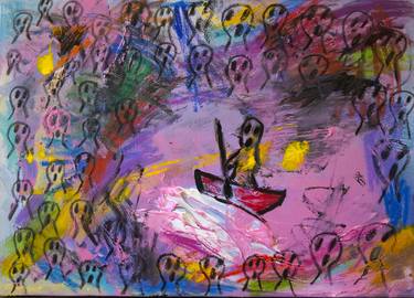 Original Expressionism Classical Mythology Paintings by Giulia De Martino
