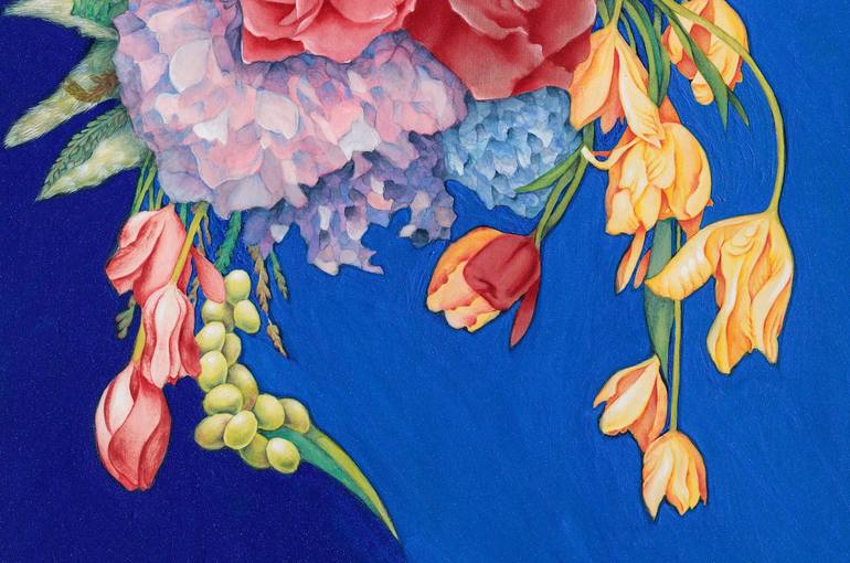 Original Contemporary Floral Painting by Hyeyune Choi
