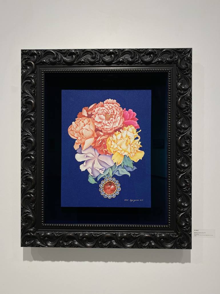 Original Contemporary Floral Painting by Hyeyune Choi