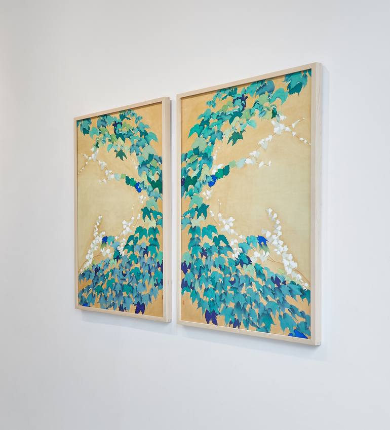 Original Contemporary Botanic Painting by Hyeyune Choi