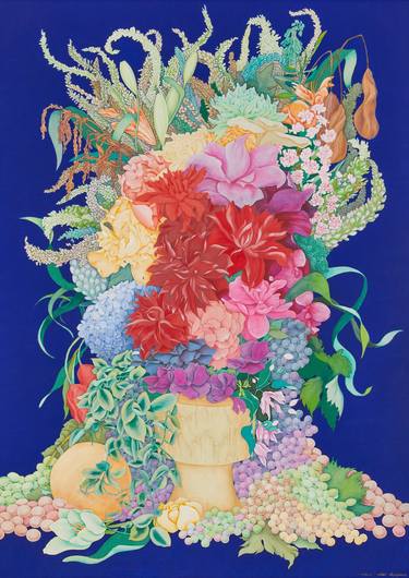 Original Contemporary Floral Paintings by Hye-yune Choi