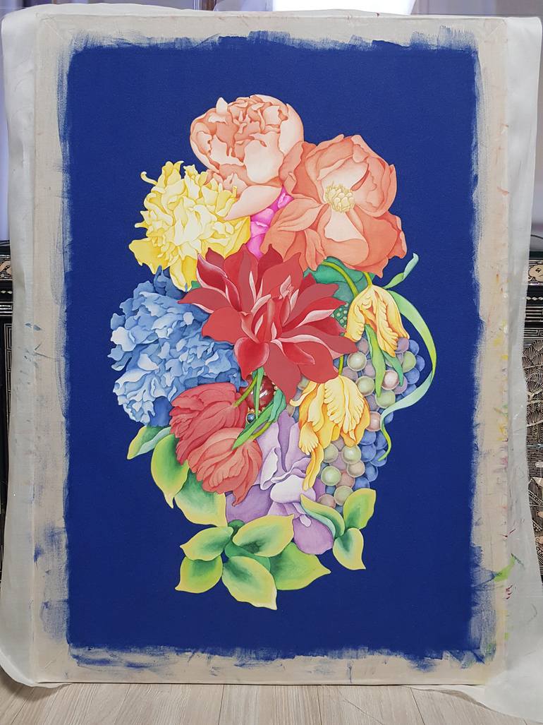 Original Contemporary Floral Painting by Hyeyune Choi