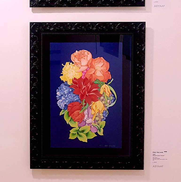 Original Contemporary Floral Painting by Hye-yune Choi