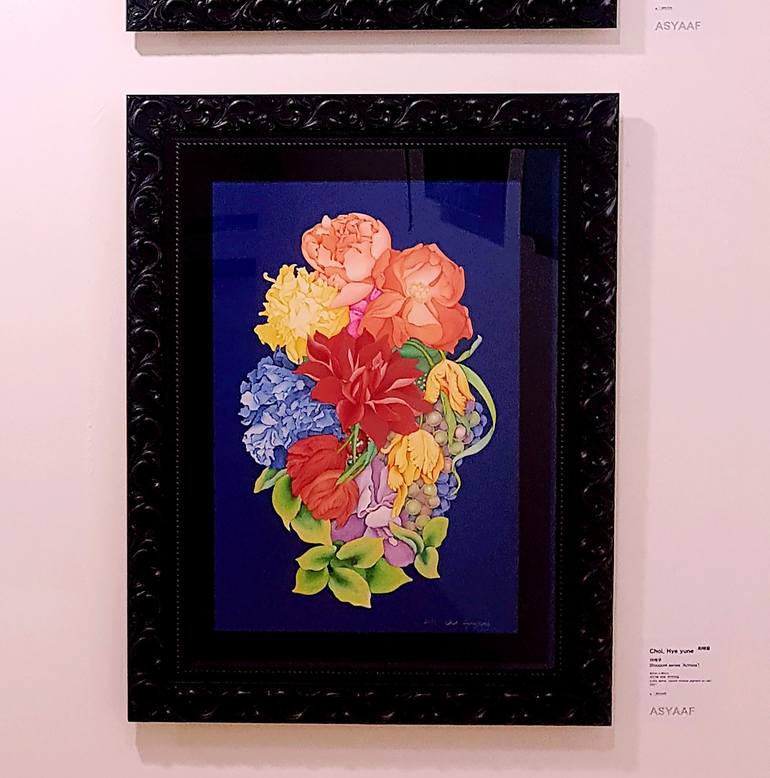Original Contemporary Floral Painting by Hye-Yune Choi