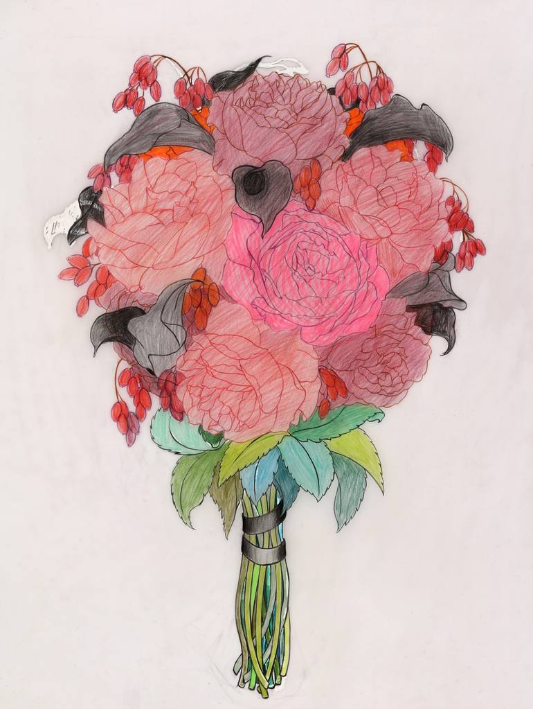 Original Contemporary Floral Painting by Hyeyune Choi