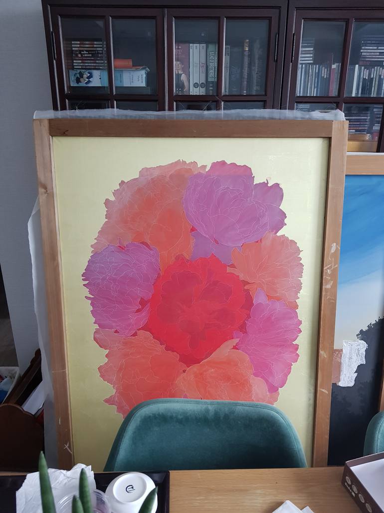 Original Contemporary Floral Painting by Hyeyune Choi