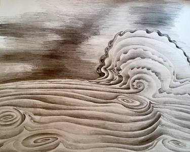 Original Seascape Drawings by LINDA KING