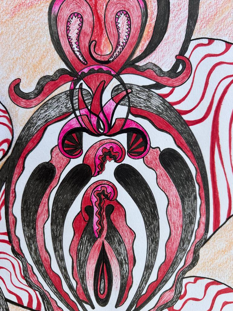 Original Contemporary Abstract Drawing by Linda King