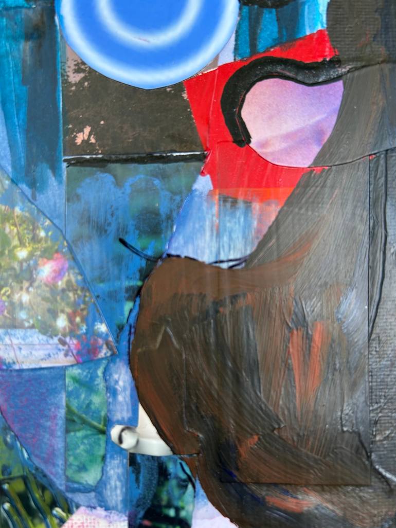 Original Abstract Expressionism Abstract Mixed Media by Linda King