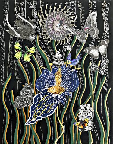 Print of Fine Art Nature Collage by LINDA KING