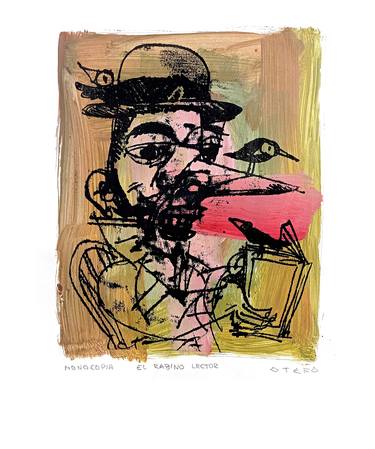 Original Expressionism Men Drawings by Gustavo Otero Ramos