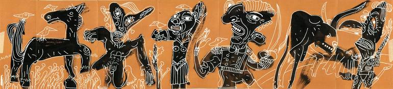 Original Dada Popular culture Drawing by Gustavo Otero Ramos