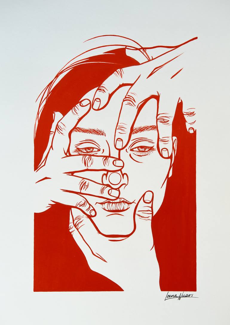 Original Contemporary People Painting by Lana Nuori