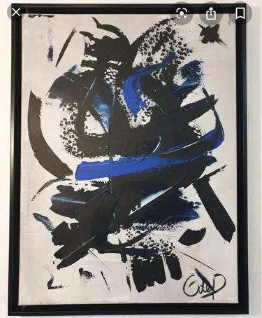 Saatchi Art Artist Olivia de Posson; Paintings, “Black & Blue” #art