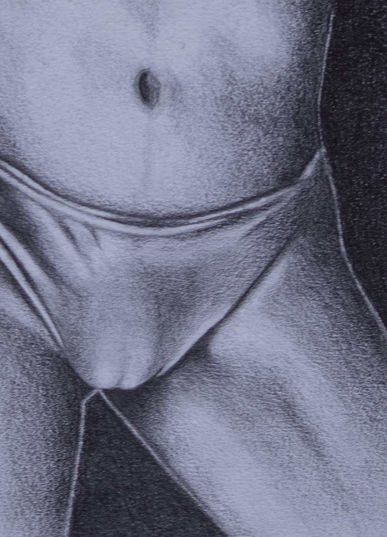Original Folk Nude Drawing by Juan Carlos Espinosa Uribe