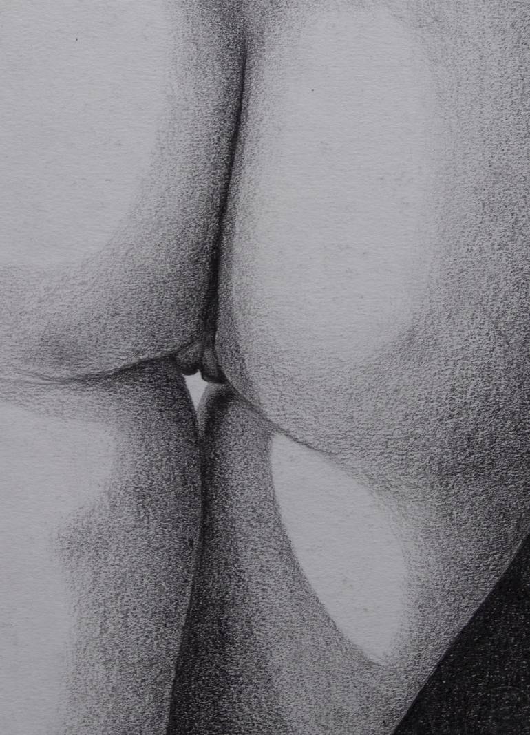Original Illustration Nude Drawing by Juan Carlos Espinosa Uribe