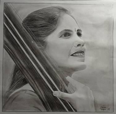 Print of Portrait Drawings by Shridhar J P