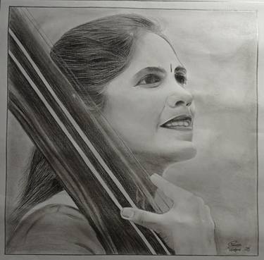 Print of Portraiture Portrait Drawings by Shridhar J P