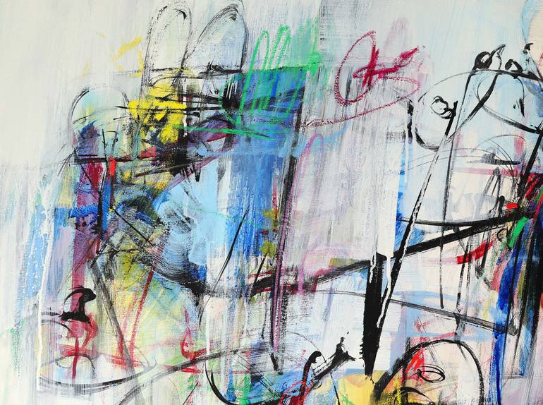 Original Abstract Expressionism Abstract Painting by Francesco  D'Adamo