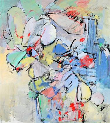 Original Abstract Expressionism Floral Paintings by Francesco D'Adamo