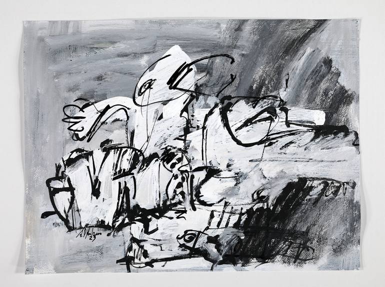 Original Abstract Expressionism Abstract Painting by Francesco  D'Adamo