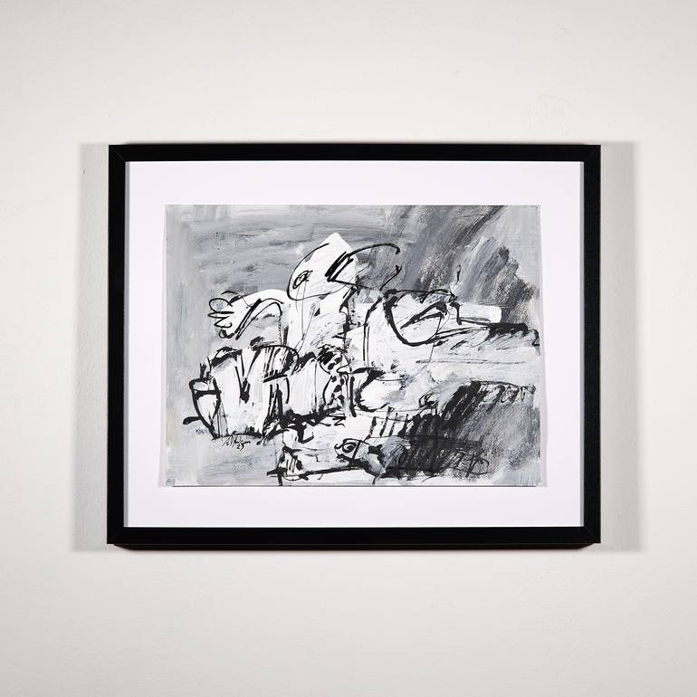 Original Abstract Expressionism Abstract Painting by Francesco  D'Adamo