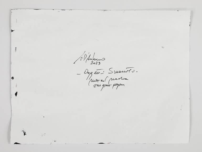 Original Abstract Expressionism Abstract Painting by Francesco  D'Adamo