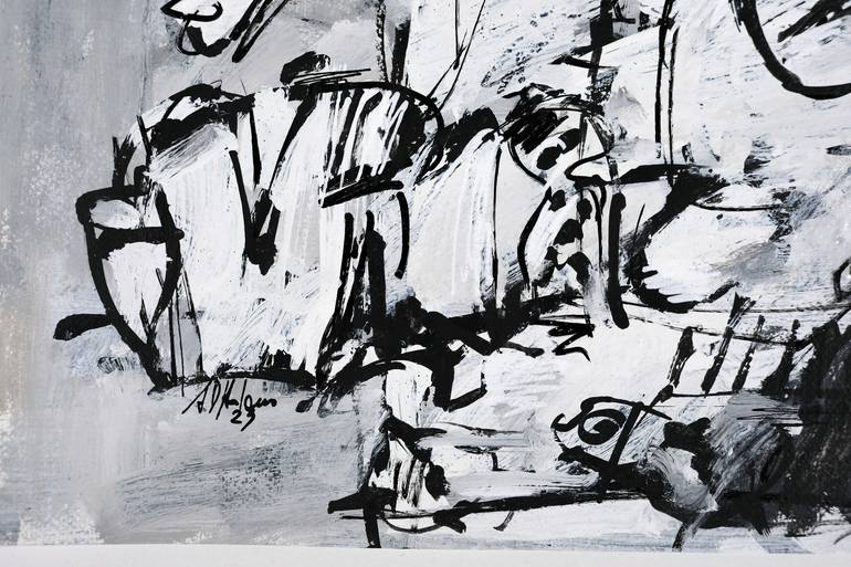 Original Abstract Expressionism Abstract Painting by Francesco  D'Adamo