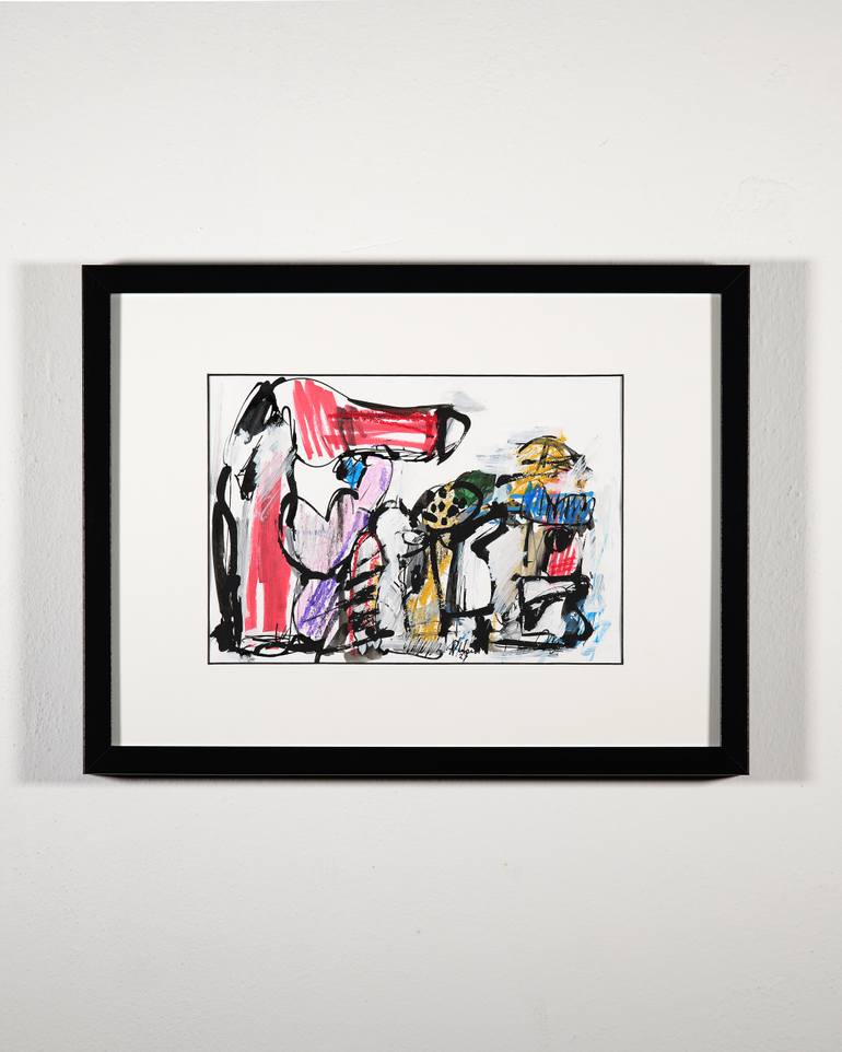 Original Abstract Expressionism Abstract Painting by Francesco  D'Adamo