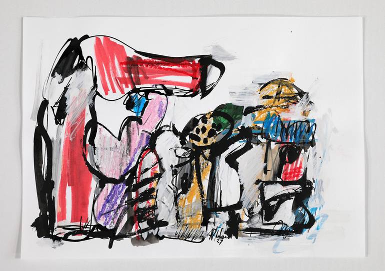Original Abstract Expressionism Abstract Painting by Francesco  D'Adamo