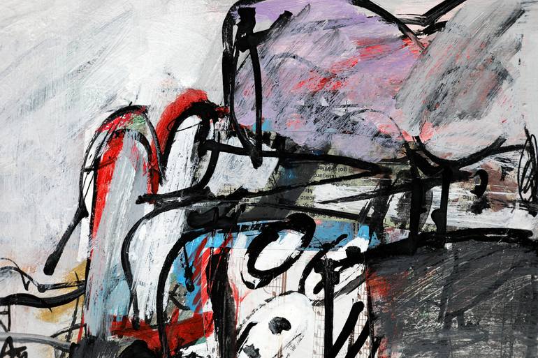 Original Abstract Expressionism Abstract Painting by Francesco  D'Adamo