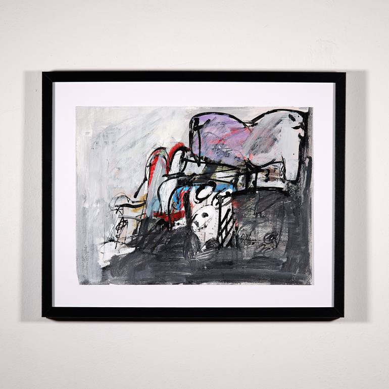 Original Abstract Expressionism Abstract Painting by Francesco  D'Adamo