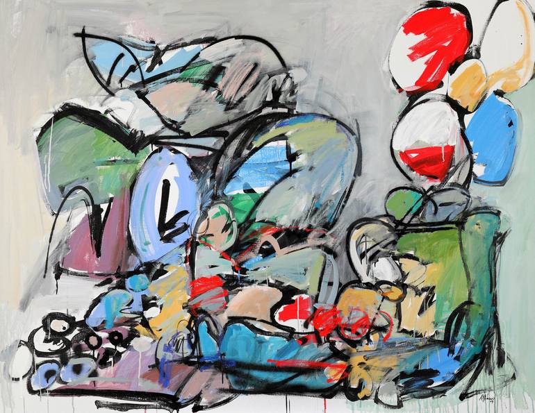 Original Abstract Expressionism Abstract Paintings by Francesco  D'Adamo