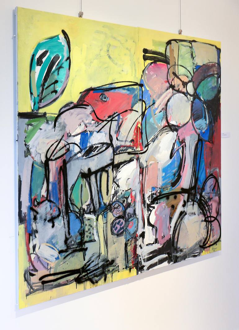 Original Abstract Expressionism Abstract Painting by Francesco  D'Adamo
