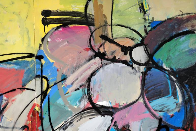 Original Abstract Expressionism Abstract Painting by Francesco  D'Adamo