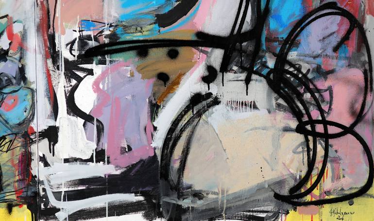 Original Abstract Expressionism Abstract Painting by Francesco  D'Adamo