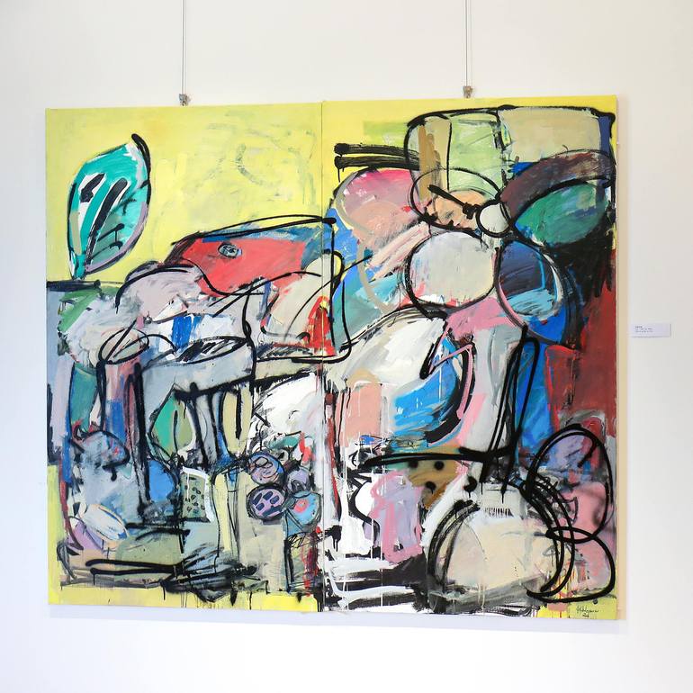 Original Abstract Expressionism Abstract Painting by Francesco  D'Adamo