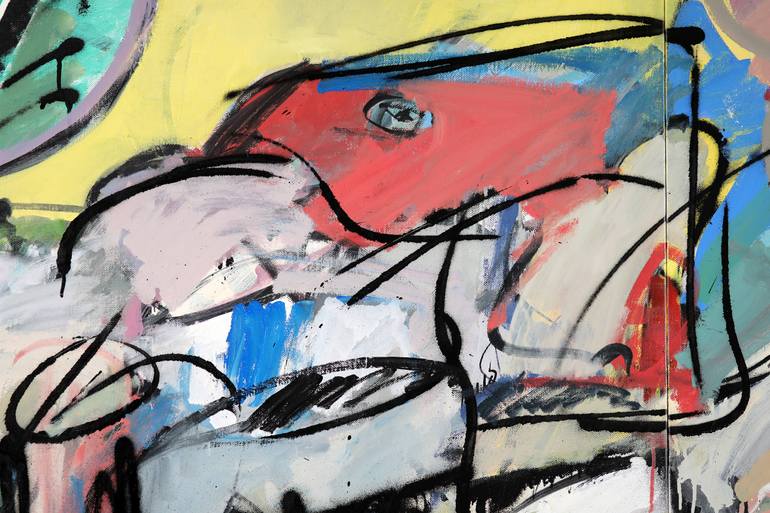 Original Abstract Expressionism Abstract Painting by Francesco  D'Adamo
