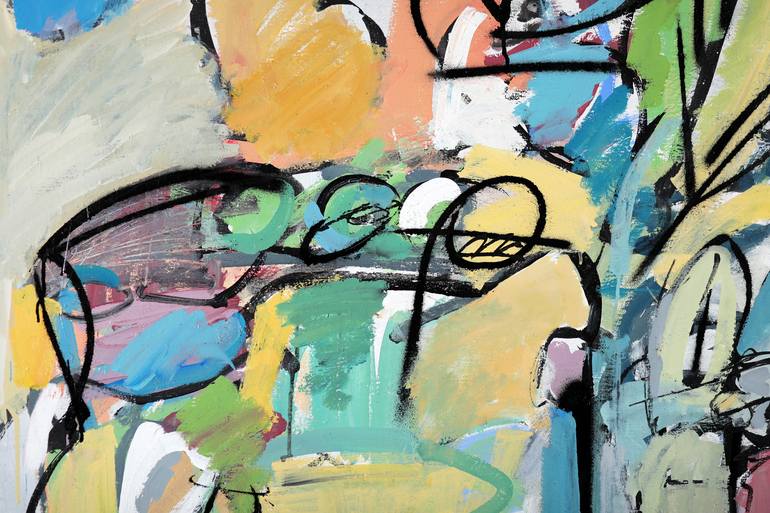 Original Abstract Expressionism Abstract Painting by Francesco  D'Adamo