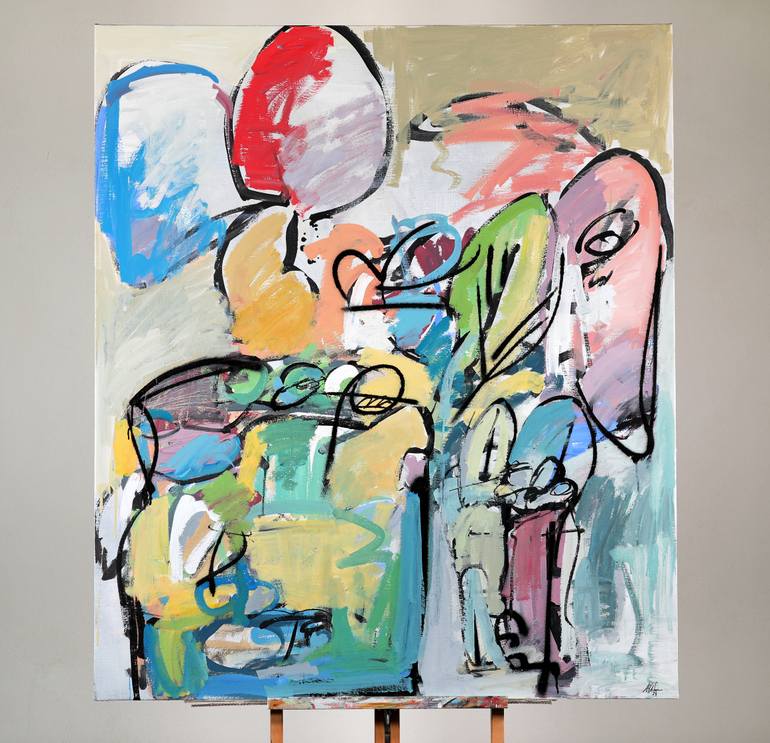 Original Abstract Expressionism Abstract Painting by Francesco  D'Adamo